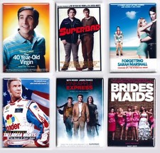JUDD APATOW 2"x3 MOVIE POSTER MAGNETS bridesmaids 40 year old virgin superbad