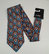 Corbata Looney Tunes Taz Tasmanian Devil Wild Impredecible Novedad Nueva 58" 1999
