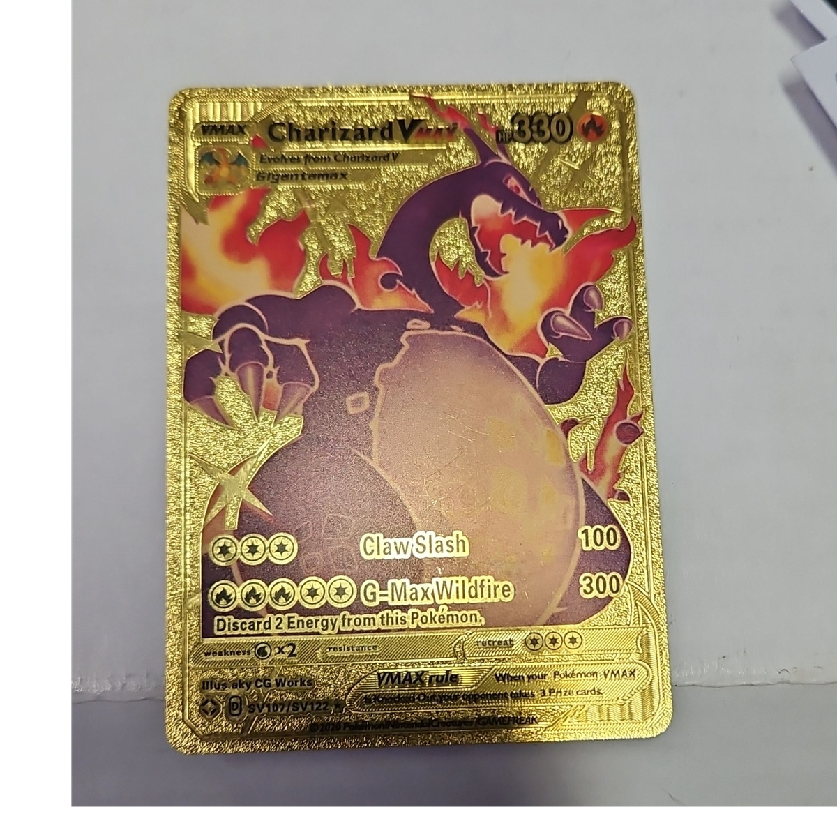 Pokemon Charizard VMAX SV107/SV122 Champion's Path Secret Rare