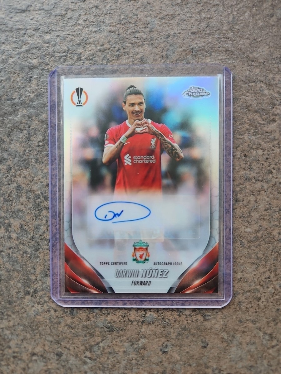 Darwin Nunez 直筆サインカード 2023-24 Topps Finest UEFA Darwin Nunez 直筆サインカード 2023-24 Topps Finest UEFA
