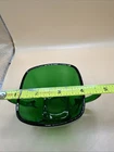 Vintage Anchor Hocking Open Sugar Bowl Charm Forest Green Glass