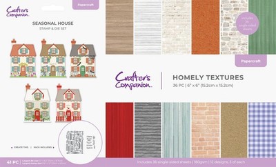 Crafters Companion Seasonal House Collection Metall-Stanzformen oder Papier-Set