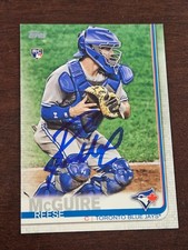 2019 Topps REESE MCGUIRE Blue Jays In-Person Signed AUTO Autographed