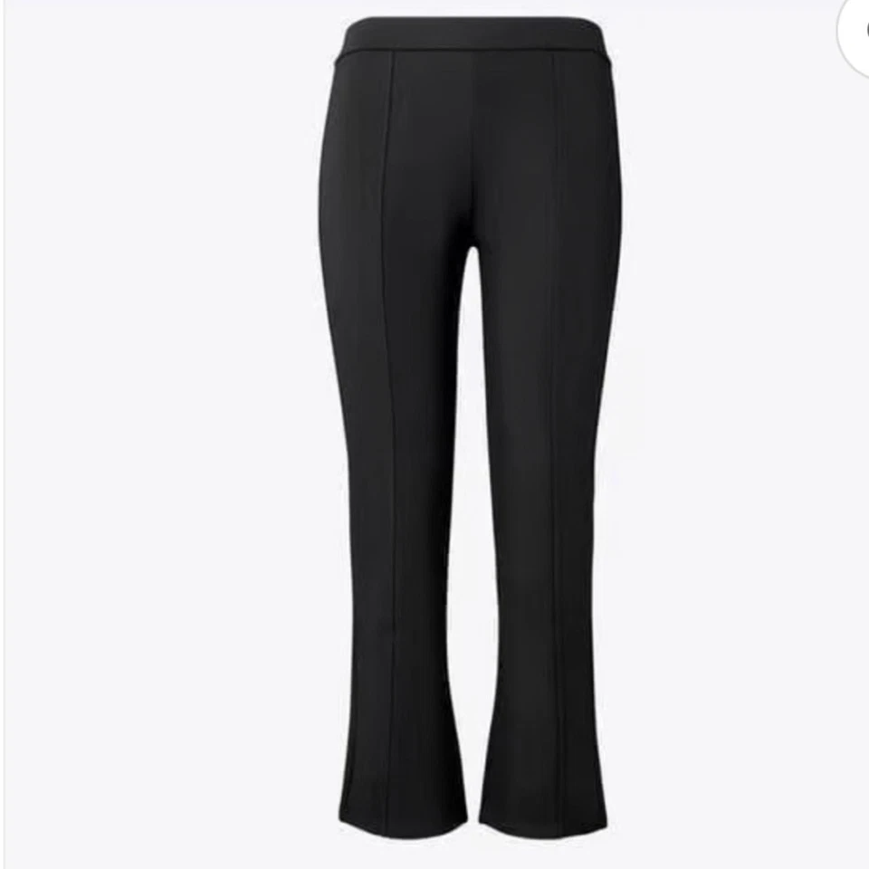 Pantalones Cortos Tory Burch Sutiles Kick Acampanados Elastizados Tejido tiro Medio Talla Grande Foto 2 de 4