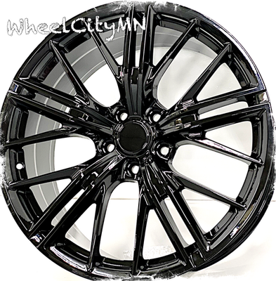 20 x8.5” gloss black ZL1 OE Replica wheels fits V6 Camaro 2010