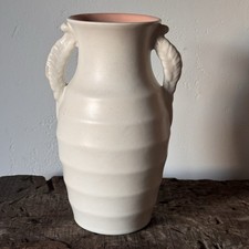 Shorter and Son Stoke-on-Trent Antique Vase Ivory and Salmon Pattern Number 648