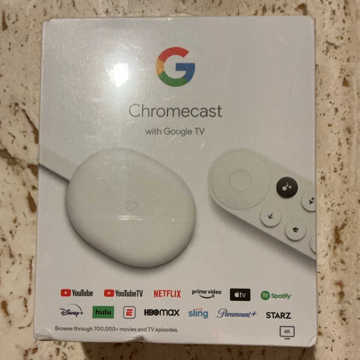 Google Chromecast with Google TV White 2160p Google Assistant