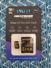 Nextbase 64GB U3 Micro SD Card - Brand New & Sealed