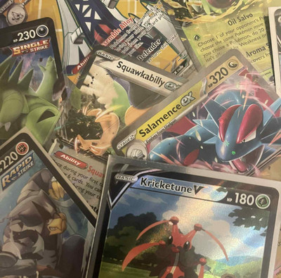 100% AUTHENTISCH - 25x POKEMON KARTEN KONVOLUT EX/V/VMAX ULTRA RARE HOLO SHINY KARTEN
