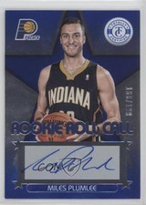 2012 Totally Certified Rookie Roll Call Blue 160/199 Miles Plumlee #56 Auto 2d0