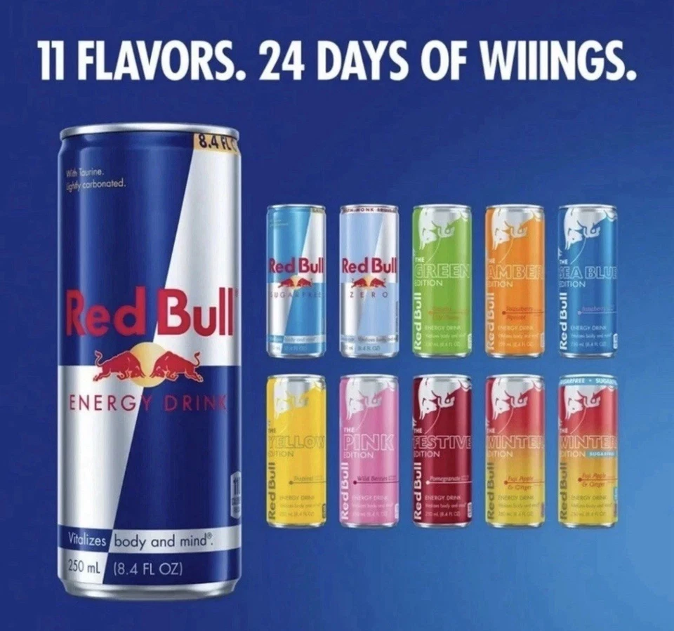 Red Bull Advent Calendar 2025 Christmas Pack - Stores Sold Out - Fast Ship! - Image 3 of 4