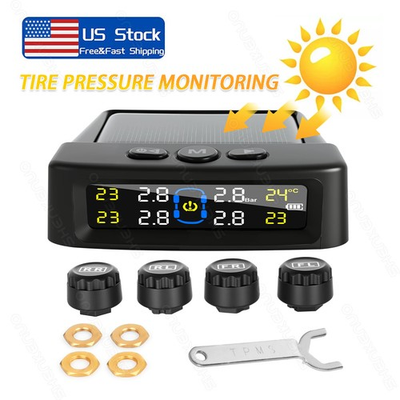 #ad TPMS Tire Pressure Monitoring System 4x Sensors for RV Trailer Truck $18.99