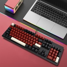 104 Key Wired Mechanical Linear Switch Gaming Keyboard Blue Switch Customizable