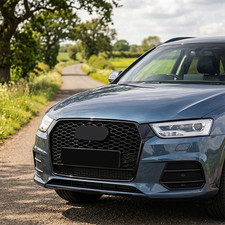 Waben Grill passend f&uuml;r Audi Q3 8U 2016-2018 Glanz Schwarz Sport Optik