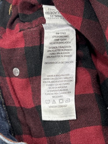 Eddie Bauer Flannel Lined Mens Jeans 32 x 32 Straight Fit - Lumber Jack Plaid - Picture 9 of 19
