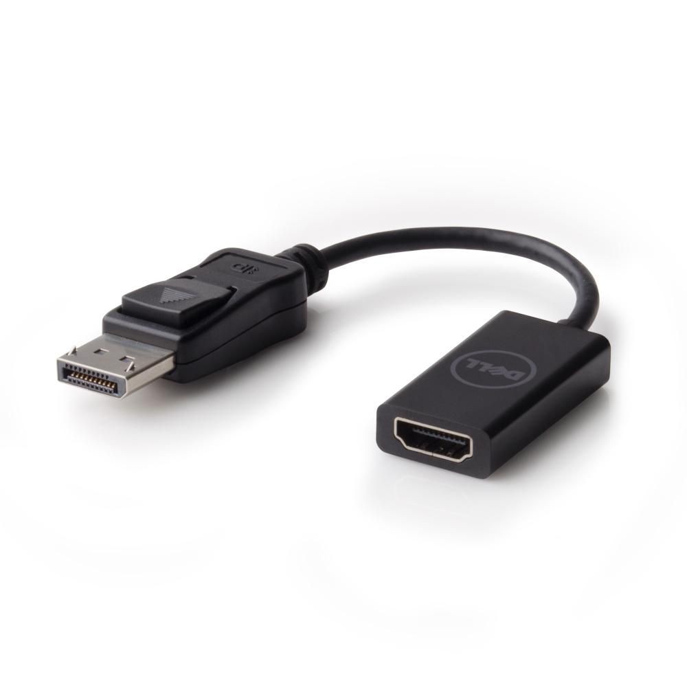 Dell 492-BBXU DisplayPort to HDMI Adapter, 0.2m, Black