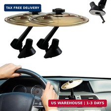 2PCS Car Cymbal Air Vent - Mini Gold Crash Cymbal for Car Dashboard - Fun Musica