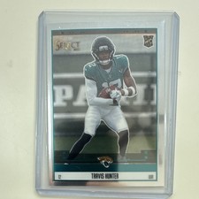 Panini Select Rookie Travis Hunter Jaguars #10 2025 NFL Football Card. rookie card picture