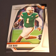 Panini 2025 Prizm Draft Picks Cam Ward Rookie #57 Miami Hurricanes NCAA Card. rookie card picture