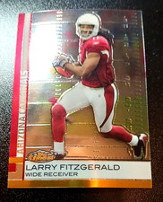 2009 TOPPS FINEST #1 - LARRY FITZGERALD (#5 OF 10 VARIATION) - ARIZONA CARDINALS