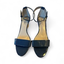 Ellen Tracy Navy Open Toe Strap Shoe