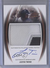 2014 Leaf Trinity Patch Auto Bronze Justin Twine #PA-JT1 Patch Auto k5l