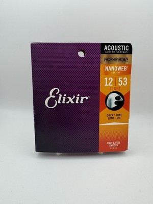 Elixir Acoustic Guitar Strings - Phosphor Bronze 16052 (12-53) AE