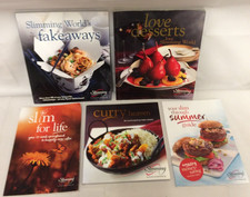 5x Slimming World books - Fakeaways, Love Desserts, Slim For Life, Curry Heaven