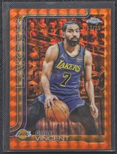 2025-26 Topps Chrome Gabe Vincent #119 Orange Geometric Refractor 17/25 Lakers