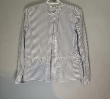 Madewell Striped Button Down Tunic Top Size XS