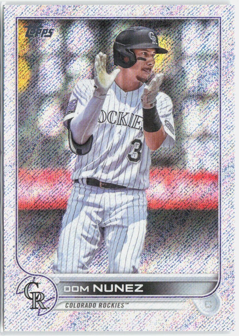 2022 Topps #193 Dom Nunez Foilboard retail/875
