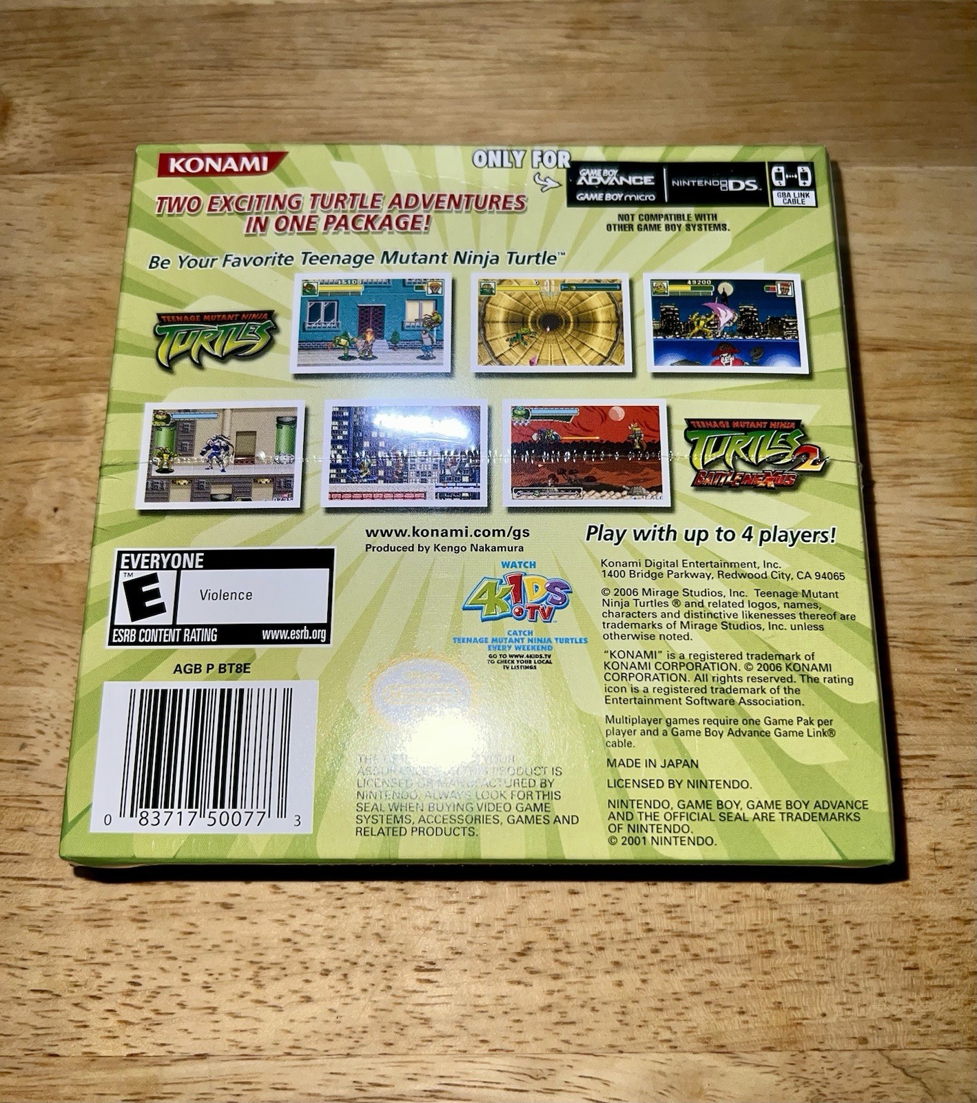 Teenage Mutant Ninja Turtles Double Pack - jeu vidéo Game Boy Advance