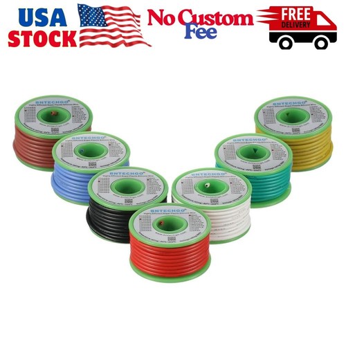 16 Gauge Silicone Wire Kit 7 Color Each 25 ft Flexible 16 AWG Stranded Tinned... - Picture 1 of 4