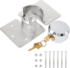Hidden Shackle Padlock with Key, 2.87  /73Mm Steel Heavy Duty Door Lock Keyed Ali