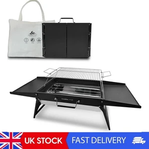 51 X 35 Cm Large Foldable Portable Charcoal BBQ Grill, Camping BBQ Grill For 3–5