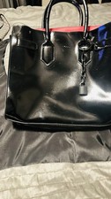 *Nuovo con etichette* ALDO borsa a mano in pelle nera tracolla tracolla hardware oro SPLENDIDA!