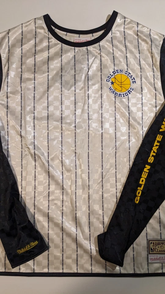 Camiseta Mitchell & Ness Golden State Warriors Manga Larga Moda 2XL NUEVA CON ETIQUETAS $100 Foto 2 de 4