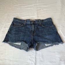 CURRENT/ELLIOTT WOMEN'S MID RISE CUTOFF STRETCH DENIM SHORTS SIZE 26