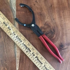 Vintage Oil Filter Pliers Wrench Rubber Grip