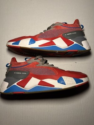 PUMA RS-X Men's Size 10 Sneakers Red and White, Comfort Lifestyle