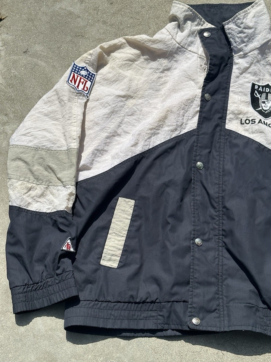 ウォームアップウェア 90s NFL raiders jacket Oakland Raiders Vintage 90s Jeff Hamilton Varsity Jacket
