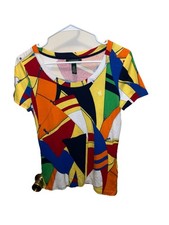 Ralph Lauren Cotton Nautical Sail Colorful Women&rsquo;s VINTAGE Size Large