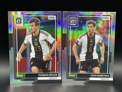 2022-23 Panini Donruss Optic Silver Müller & Goretzka Germany - 2 Card Lot
