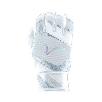 Victus Showtime Adult Baseball/Softball Batting Gloves - White - Medium