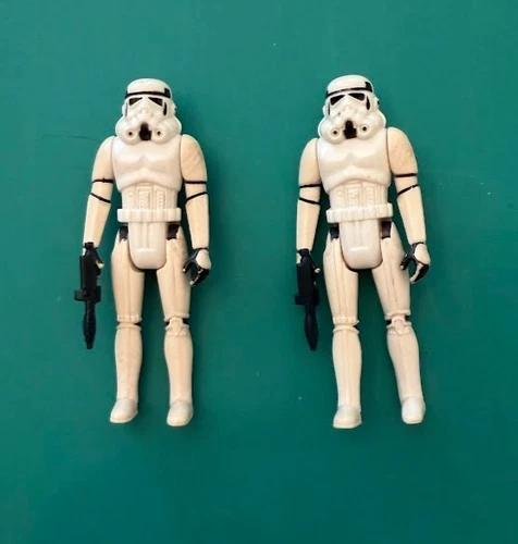 Vintage Star Wars Imperial Stormtrooper Action Figures  Kenner 1977 (Pair)