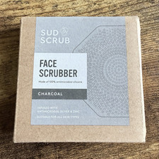 Sud Scrub Charcoal Antimicrobial Silicone Facial Scrubber Exfoliating All Skin