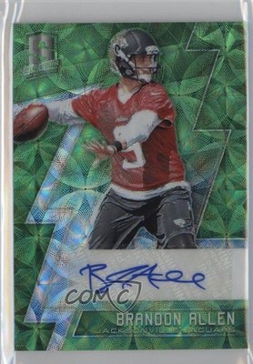 2016 Panini Spectra Neon Green 7/25 Brandon Allen #219 Rookie Auto RC 7l6