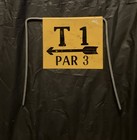 Vintage Golf Course Signs 16 Metal Yellow and Black Forged Steel — photo 8