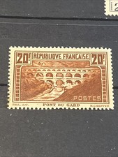 France 1929-31 Monuments Pont du Gard n°Yvert 262 IIB Neuf ** Luxe Cote 550€