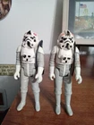 Vintage Star Wars 1980 AT-AT Driver Complete Figures Lot NO REPRO RED/ORANGE VAR